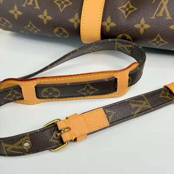 Louis Vuitton Monogram Canvas Crossbody Bag with Yellow Accents - Picture 6 of 7